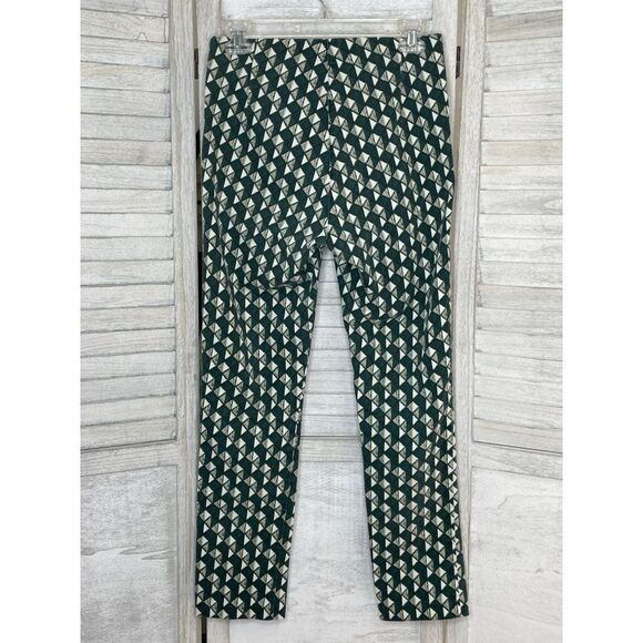 H&M Green Geometric Print Pants Size 10 - Picture 2 of 5